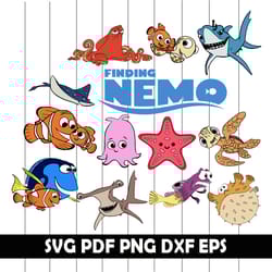 finding nemo svg, finding nemo clipart, finding nemo png, finding nemo eps, finding nemo dxf, finding nemo digital art