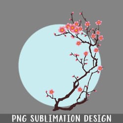 cherry blossom branch against blue sky design png download