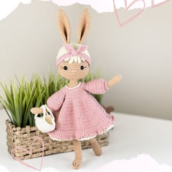 cute bunny amigurumi pattern doll pdf