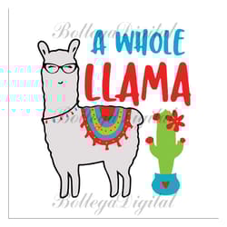 a whole llama, llama svg, llama shirt, llama back to school, school svg, back to school shirt, teacher svg, school pride