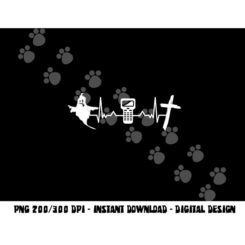 Ghost Hunter Heartbeat Paranormal Investigator Halloween png,sublimation copy.jpg