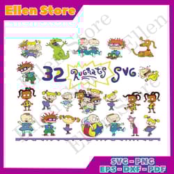32 rugrats svg bundle