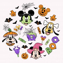 Halloween Doodle SVG, Halloween Svg, Mouse And Friend Svg, G