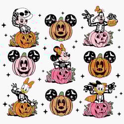 halloween mouse and friends doodle svg, happy halloween svg,