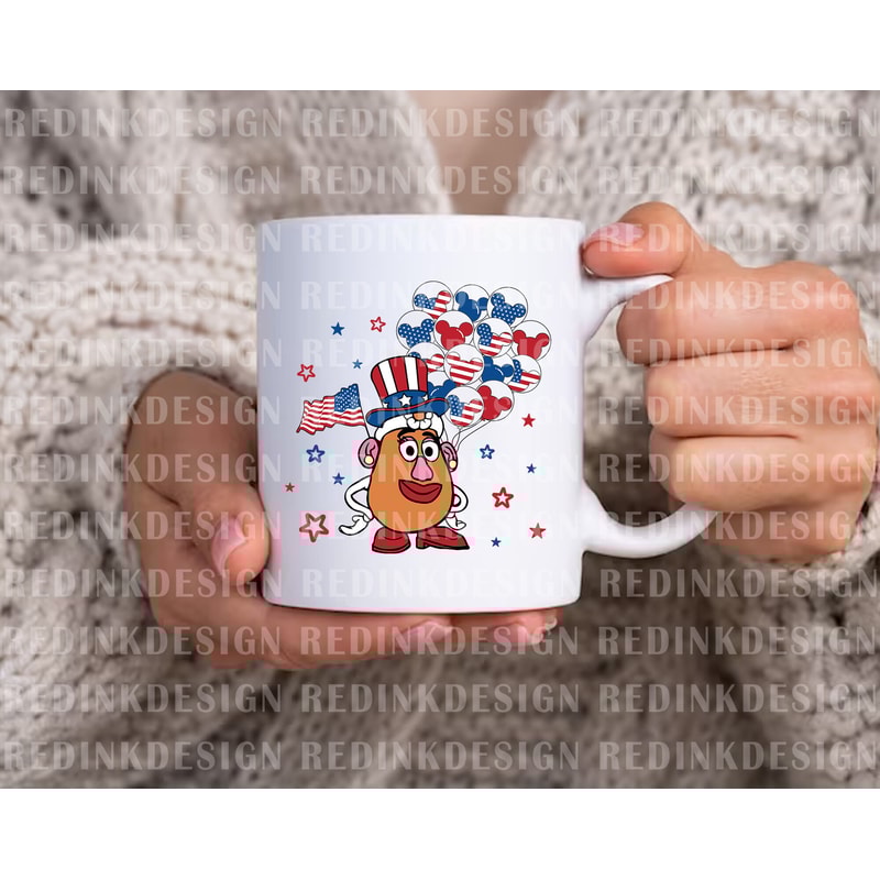 Happy 4th of July Svg, Potato Svg, July 4th Svg, Mouse Balloon Svg, Fourth of July Svg, 1776 Svg, American Flag Svg, Independence Day Svg - 2.jpg