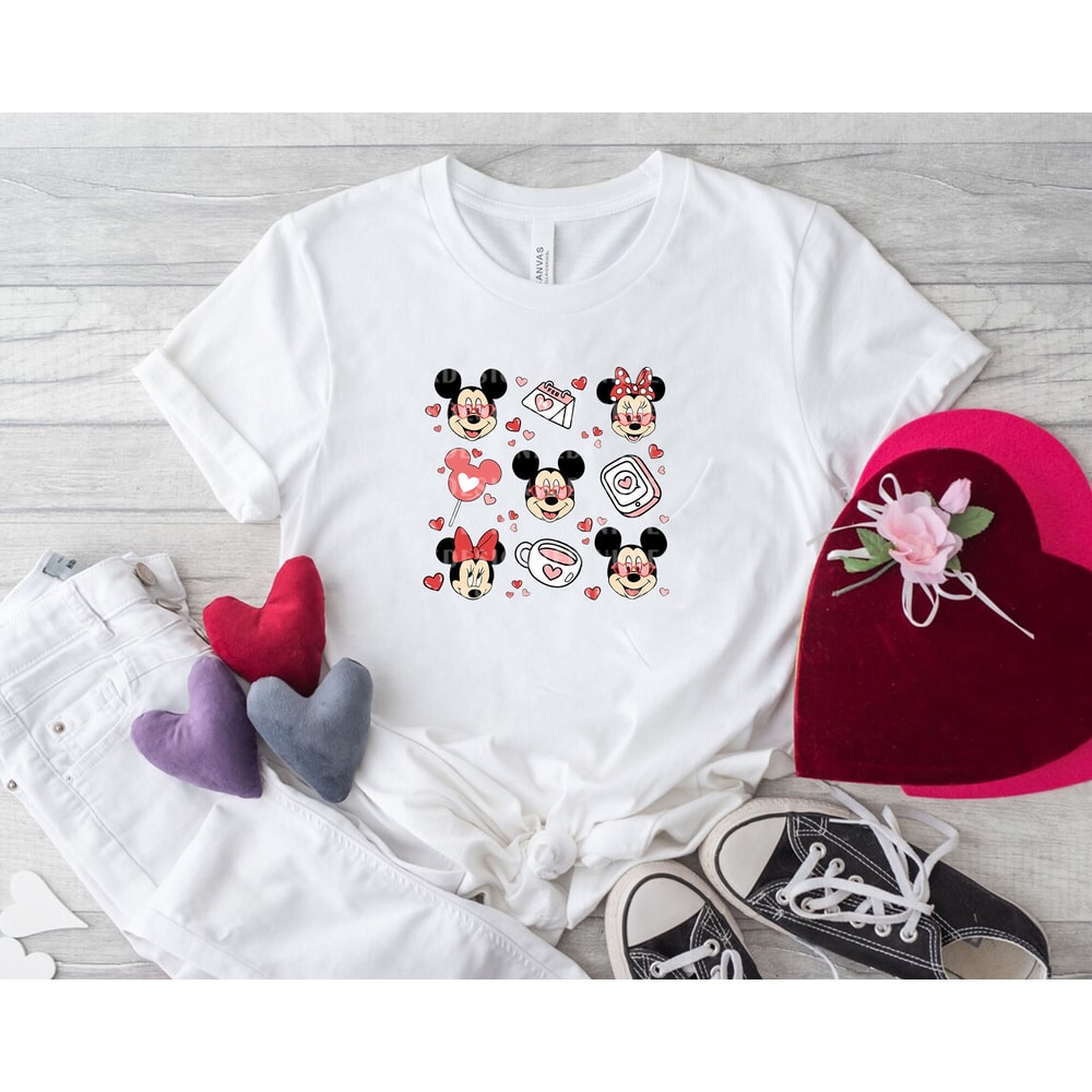 Valentine Mouse Doodle Svg, Mouse Coffee Love Svg, Mouse Valentines Svg, Family Trip, Mouse And Love Svg, Retro Valentines Svg, SVG File - 2.jpg