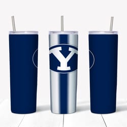 cougars logo designs tumbler, emblem and navy, 24oz water tumbler, tumbler wrap png, digital download