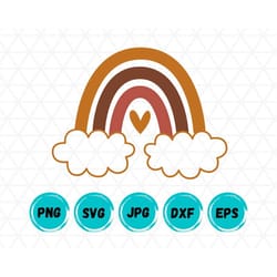 boho rainbow svg bundle, rainbow svg, hand drawn rainbow, cute rainbow svg, boho rainbow clipart, rainbow clipart, boho