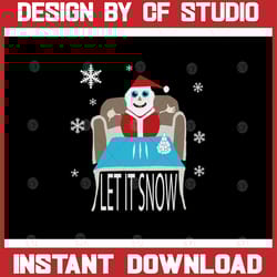 let it snow svg - let it snow- santa svg - christmas svg