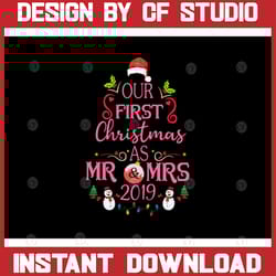 our first christmas together as mr and mrs, first christmas together svg, mr and mrs svg, christmas svg, christmas cut