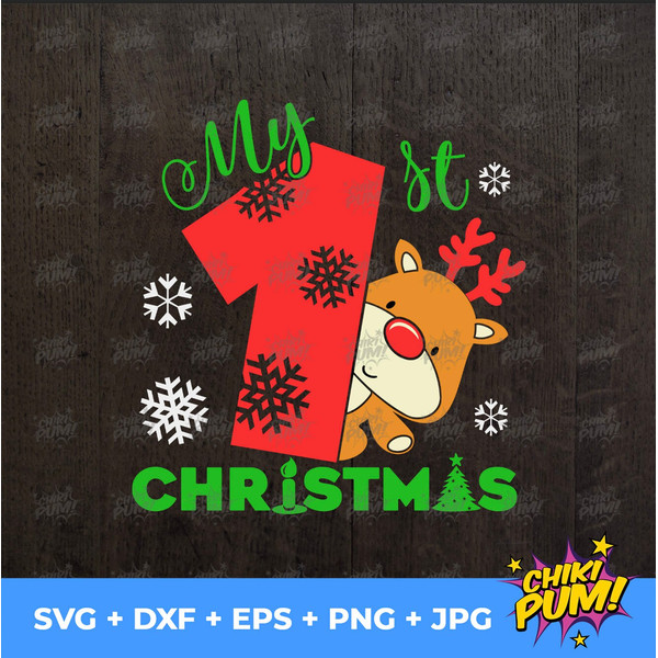 My First Christmas Svg, Baby Christmas Svg, Baby First Shirt Svg, Svg Dxf Eps Png, Silhouette, Cricut, Christmas Baby Svg - 5.jpg