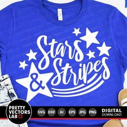4th of July Svg, Stars & Stripes Svg, Patriotic Cut Files, America Svg, Dxf, Eps, Png, USA Shirt Design, Sublimation Png