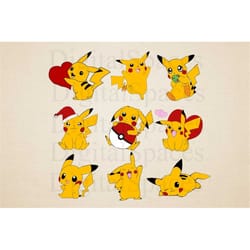 pokemon svg bundle, pikachu svg bundle, pokemon clipart, pokemon cricut, svg files for cricut, pokemon png set