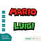 Super Mario and Luigi Faces Heads Names Layered and One Color SVG Clipart Digital Download Sublimation Cricut Cut File Png Dxf Eps Jpg - 3.jpg
