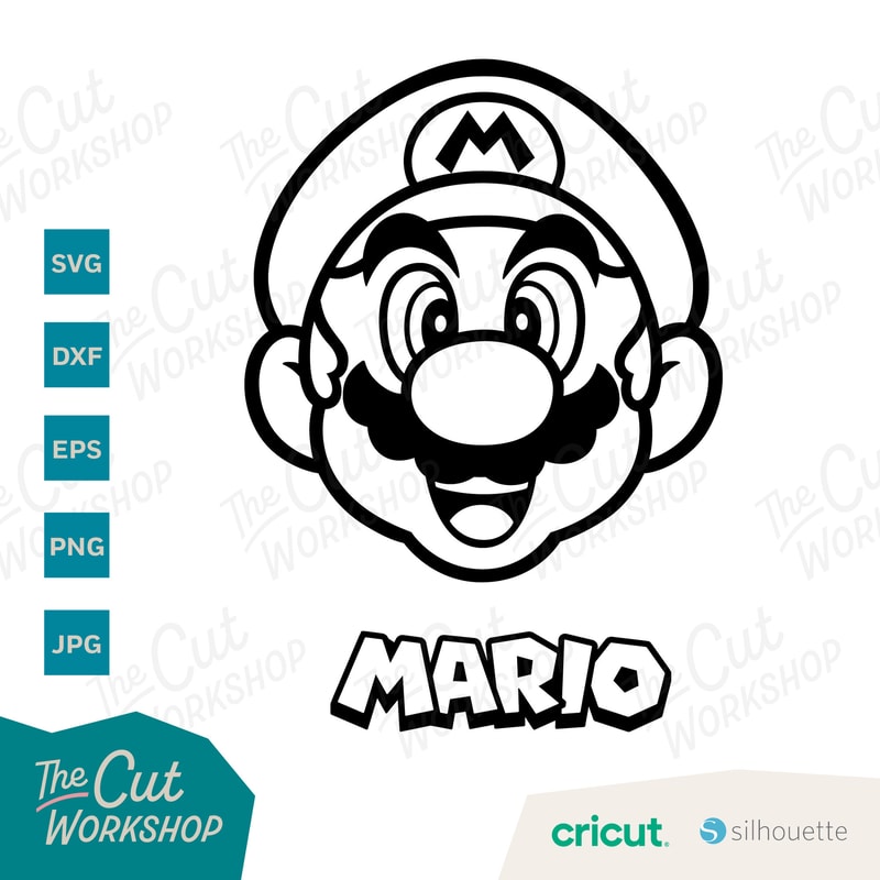 Super Mario and Luigi Faces Heads Names Layered and One Color SVG Clipart Digital Download Sublimation Cricut Cut File Png Dxf Eps Jpg - 5.jpg