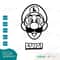 Super Mario and Luigi Faces Heads Names Layered and One Color SVG Clipart Digital Download Sublimation Cricut Cut File Png Dxf Eps Jpg - 6.jpg
