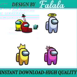 among us svg bundle, among us game vector, character, impostor, among us logo, gamer gift, video game, svg files for