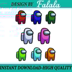 among us svg bundle, among us game vector, character, impostor, among us logo, gamer gift, video game, svg files for cri
