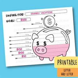 saving goal tracker printable bullet journal planner inserts kids saving coloring page financial planner kids saving mon