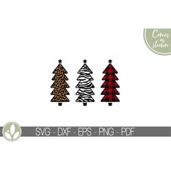 christmas trees svg - christmas svg - plaid christmas tree svg - leopard christmas tree svg - buffalo plaid tree svg - a