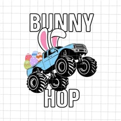 bunny hop svg, easter monster truck svg, bunny monster truck svg, easter egg hunt svg, boy kid easter day svg, egg easte
