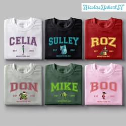 pixar monster incs sweatshirt, monsters university shirt, family hoodie, mu alum shirt, disney friends shirt, mike sully