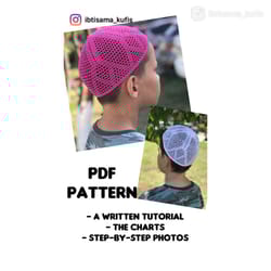 crochet islamic kufi cap pdf printable pattern