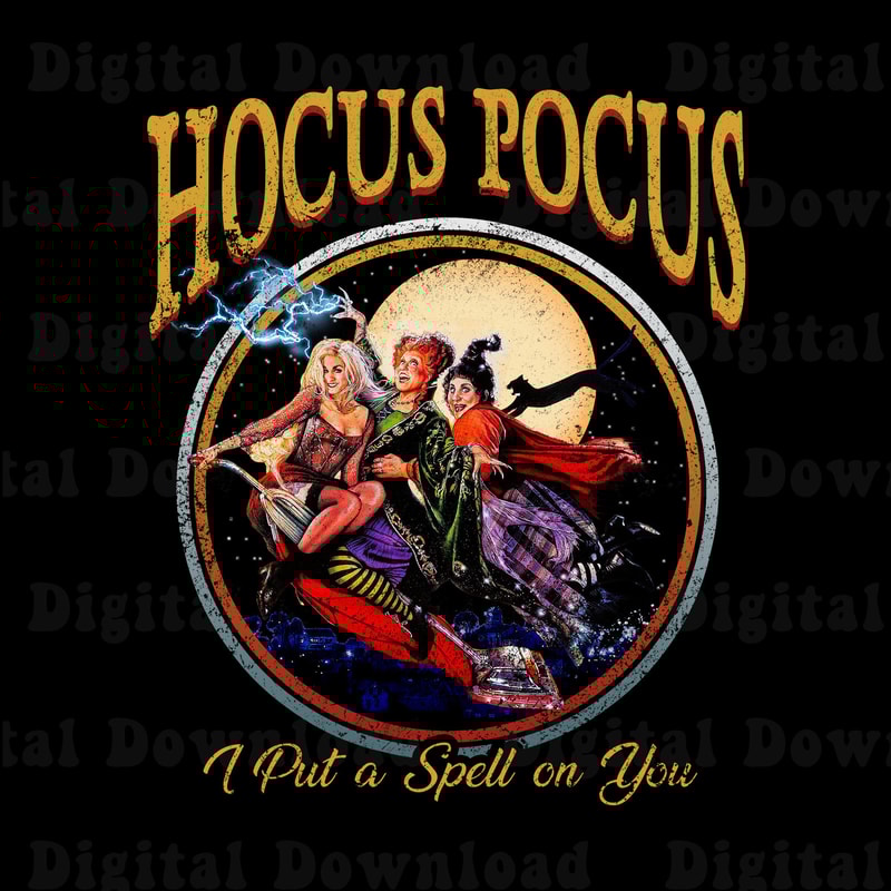 Hocus Pocus Png, I Put a Spell on You Png, Sanderson Sisters Png, Black Flame Halloween Png, Witch Png - 1.jpg