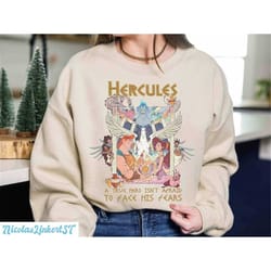 vintage hercules sweatshirt, disney hercules 1977 hoodie, hercules megara hades shirt, disneyworld shirt, disney family
