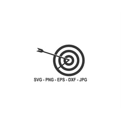 target svg,target with arrow svg,instant download,svg, png, eps, dxf, jpg digital download