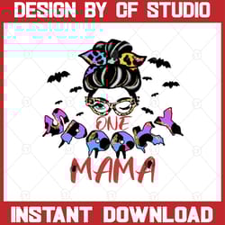 halloween png, one spooky mama png, mom halloween, spooky, boo crew, sublimation design downloads