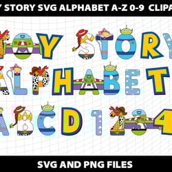 toy story svg letters alphabet font toy story bundle sublimation design svg toy story download digital file