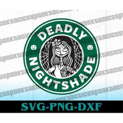 deadly nightshade svg, nightmare svg, before xmas svg, before christmas svg, jack and sally svg, halloween svg, horror s