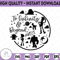 round set to infinity and beyond svg, dxf, cricut svg, cut file instant download, toy story svg, woody svg, buzz lightye