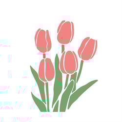tulip spring flower tulip spring flower - svg download file - plotter file - flower flower