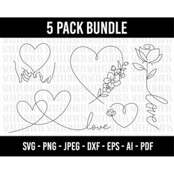 COD206-Doodle Heart SVG Bundle/ Svg Bundle/Couple Svg/Heart SVG/Sketch/Hand-drawn clipart /Name Frame svg/Cut Files Cric