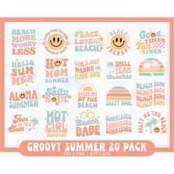 retro summer svg bundle | beach summer svg | summer quotes svg bundle | hello summer svg | groovy summer svg | vacation