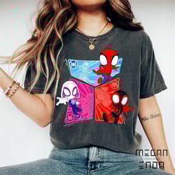 marvel spidey and his amazing friends heroes and foes shirt, mcu fan unisex t-shirt, comfort color shirt, disneyworld sh