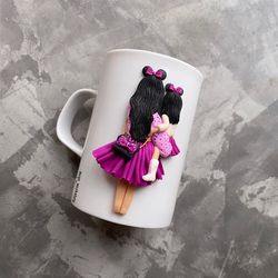 personalized mom mug, mom birthday gift from daughter, mothers day gift for mom, custom mom and daughter gift, daughter