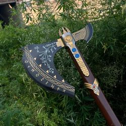 god of war leviathan axe, handmade leviathan axe replica, kratos axe