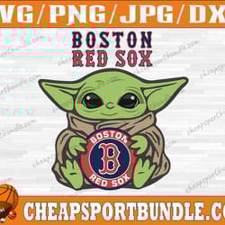 boston red sox baby yoda baseball team svg, boston red sox svg, mlb team svg, mlb svg, png, dxf, eps, jpg