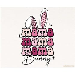 mama easter pink leopard pattern png, easter sublimation design, bunny ears png, easter sublimation, digital download, e