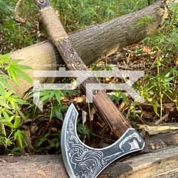 personalized viking hand forged hatchet carbon steel axe wooden box gifts for him wedding groomsmen gifts birthday gifts