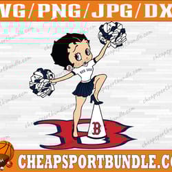 boston red sox betty boop baseball team svg, boston red sox svg, mlb team svg, mlb svg, png, dxf, eps, jpg
