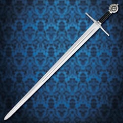 hand-forged high carbon steel sword – 40" battle ready collectible for training, display & cosplay