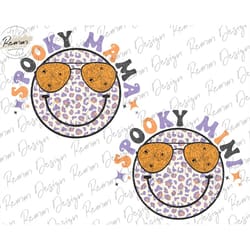 spooky mama spooky mini png sublimation designs, halloween sublimation, mama mini, fall, autumn, october, retro, vintage