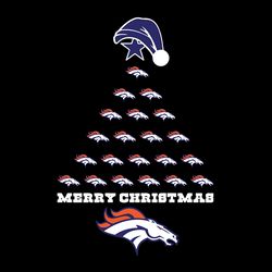 Merry Christmas Tree Denver Broncos,NFL Svg, Football Svg, Cricut File, Svg
