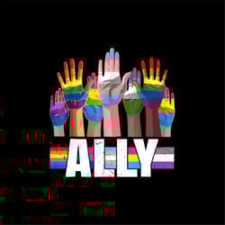 lgbtq ally for gay pride month transgender flag distressed digital png