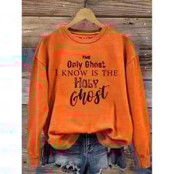 the only ghost i know is the holy ghost, halloween shirt funny christian shirt halloween religious halloween shirt, hall