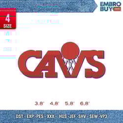 cavs / sport design/ embroidery pattern/ design pes dst vp3 format